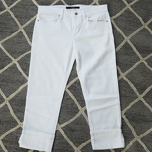 Joe's Jeans Jeans - Joe's Jeans Clean Cuff Crop in white Joe's Jeans Jeans - Joe's Jeans Clean Cuff Crop in white